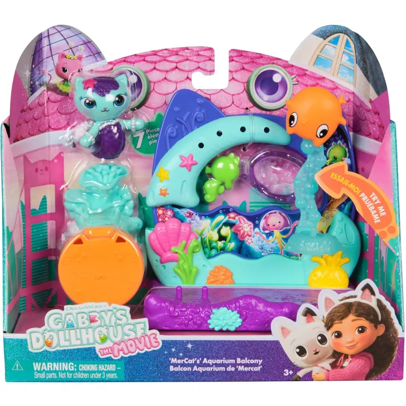 Gabby's Dollhouse Movie Balcony Swing & Swim 1