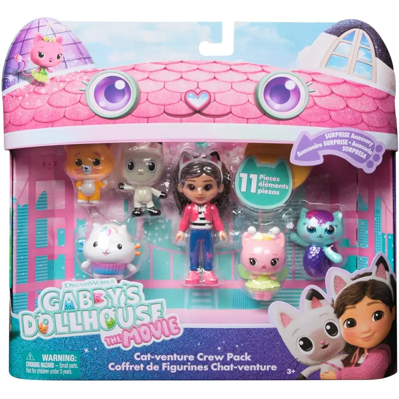 Gabby's Dollhouse Movie Big Cat-Venture 6 Figure Giftset 1