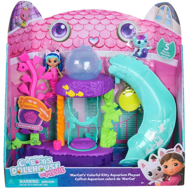 Gabby's Dollhouse Movie Meercats Kitty Aquarium Playset 1