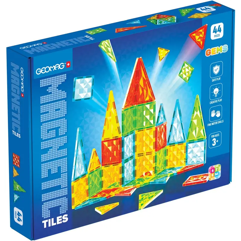 Geomag Magnetic Tiles Gems 44 Pcs 1