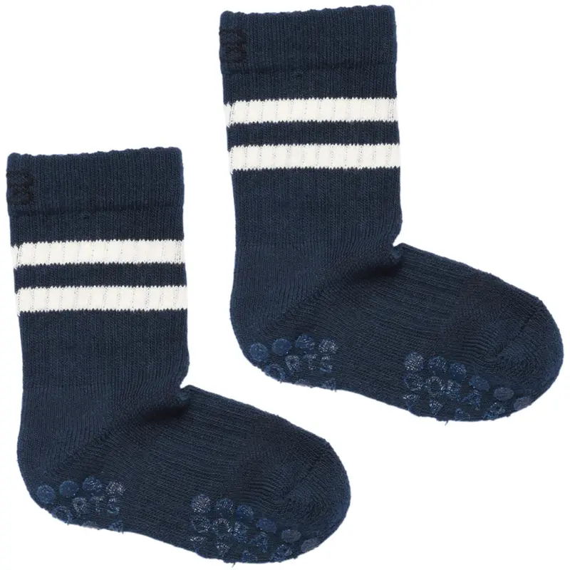 Gobabygo Navy Blue Non-Slip Sport Socks 1