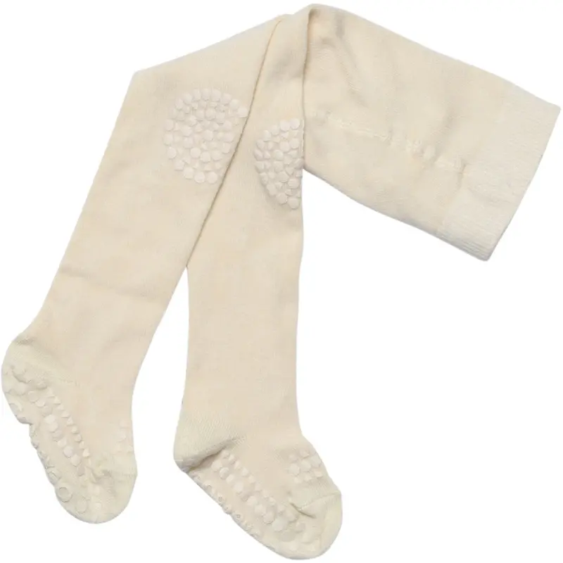 Gobabygo Off White Crawling Tights Organic Cotton 1