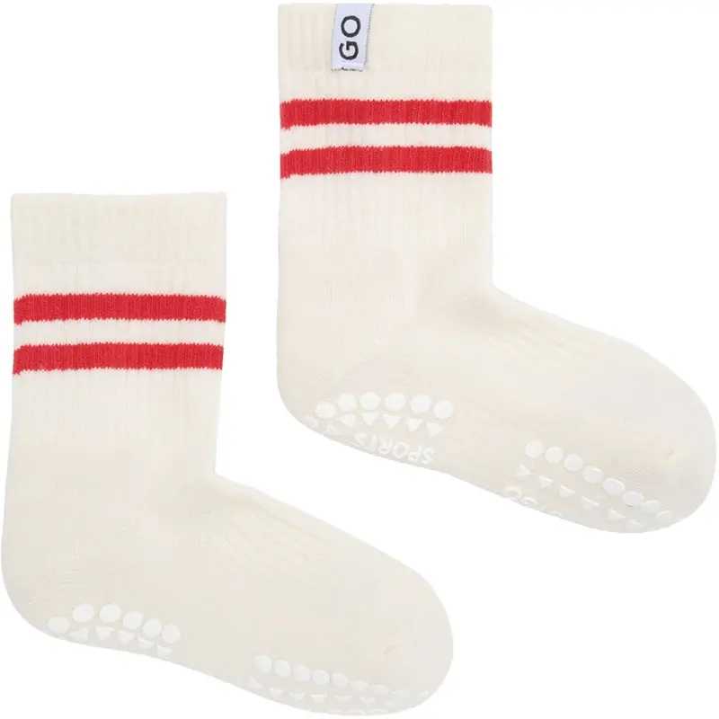Gobabygo Red Non-Slip Sport Socks 1