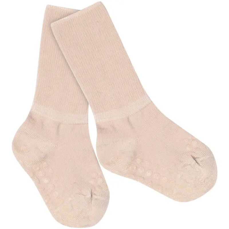Gobabygo Rose Dust Non-Slip Socks In Merino Wool 1