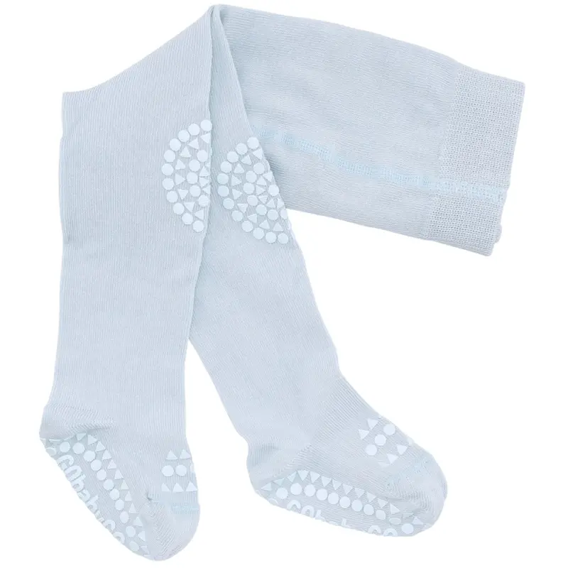 Gobabygo Sky Blue Crawling Tights Organic Cotton 1