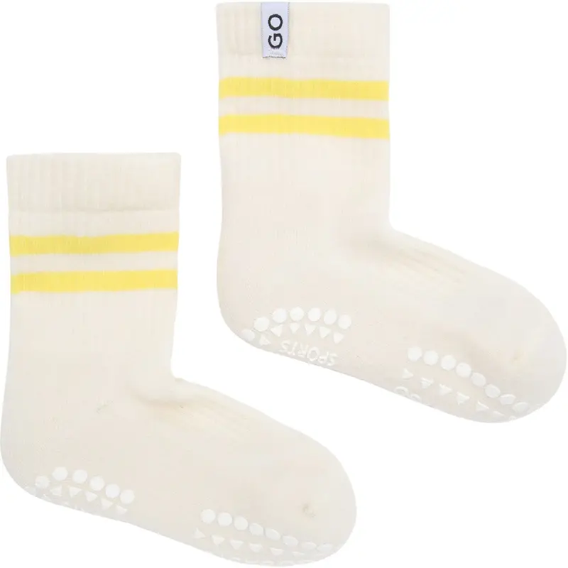 Gobabygo Yellow Non-Slip Sport Socks 1