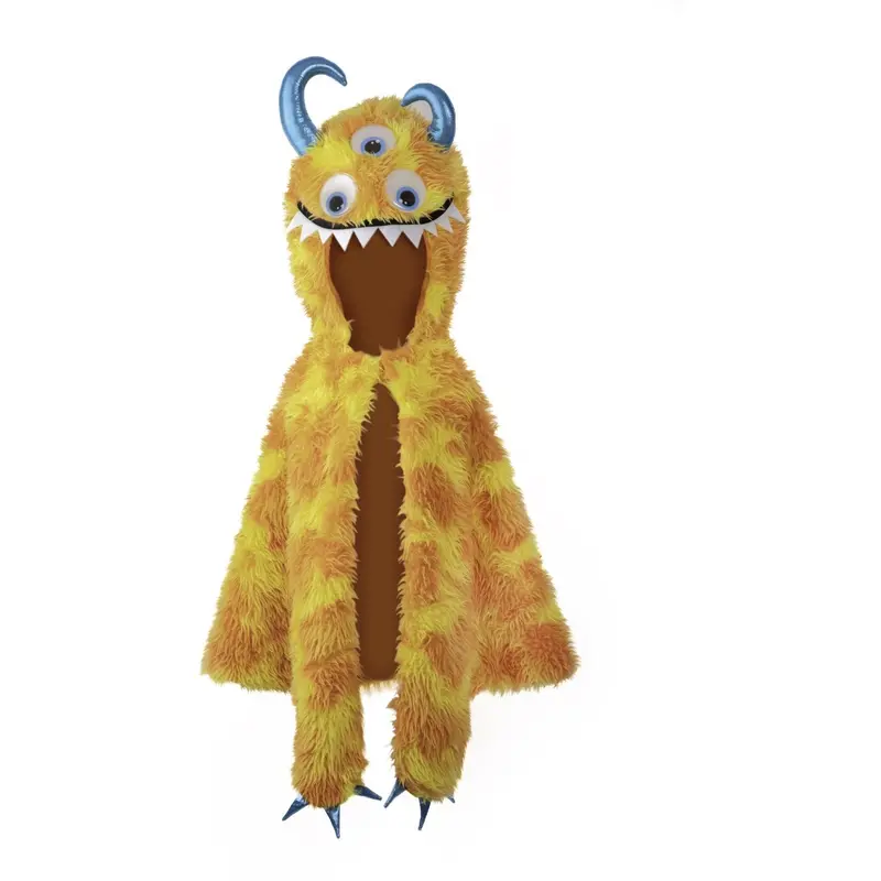 Great Pretenders Giggle The Monster Cape, Orange/Yellow 1