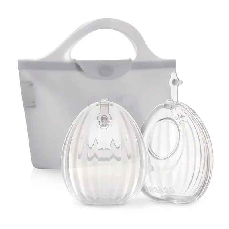 Haakaa Clear Shell Wearable Brest Pump Including Steriliser Bag 2-Pack 75Ml 1