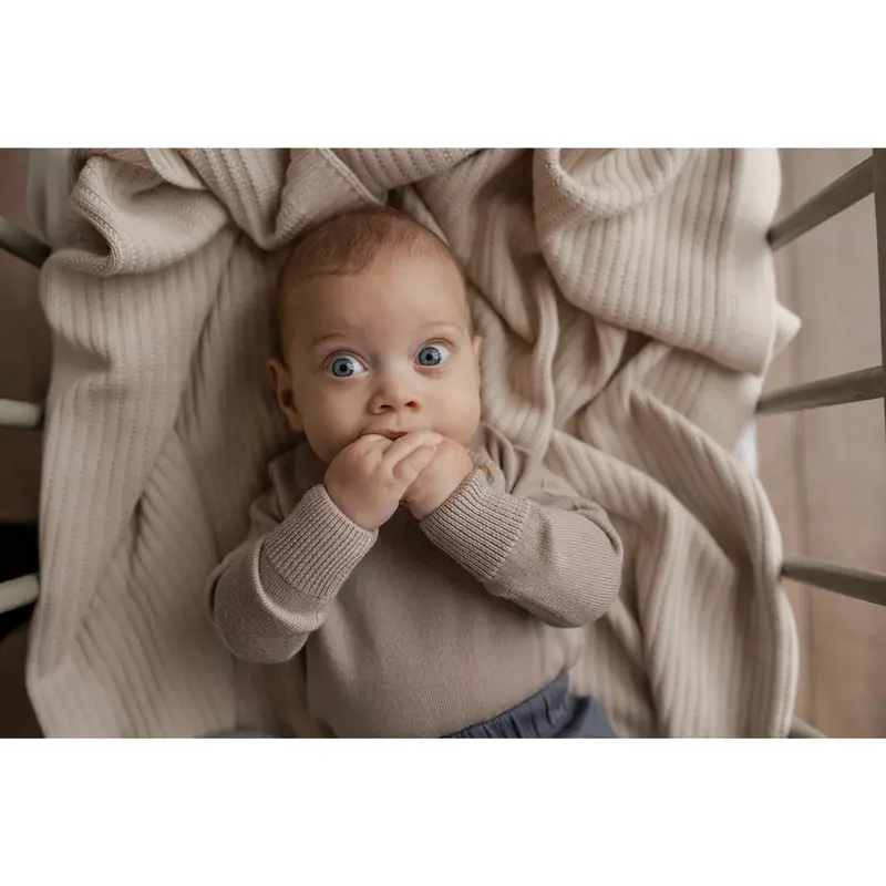 Hanevild Cream Oatmeal Martin Romper, Merinowool 5