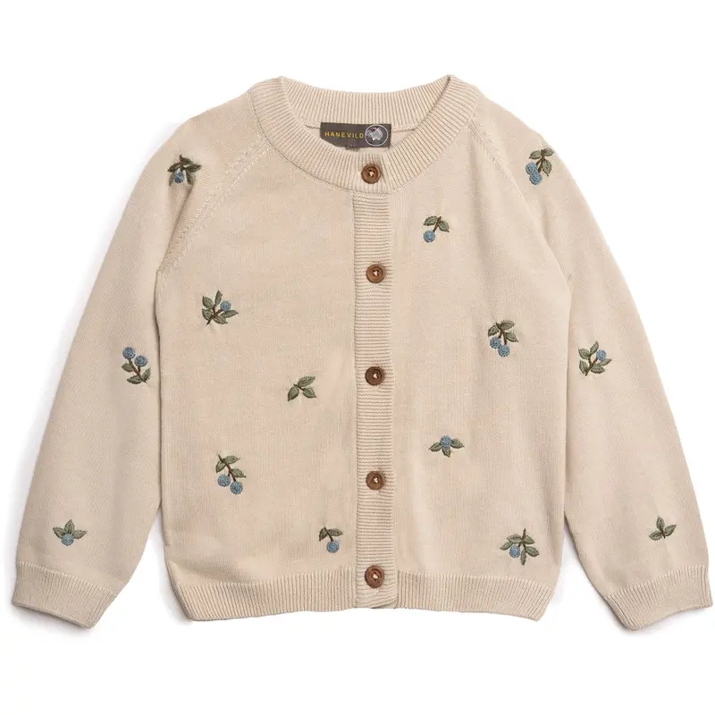 Hanevild Summer Sand Blueberry Cardigan 1