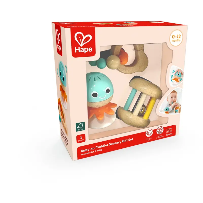 Hape Baby-To-Toddler Sensory Gift Set 1