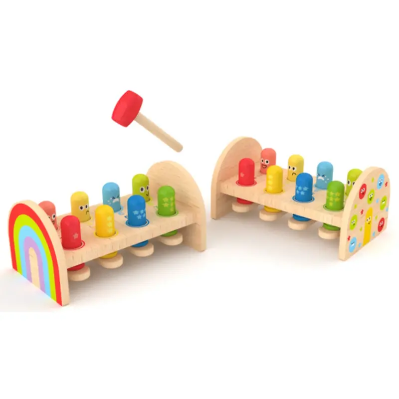 Hape Rainbow Hammer Bench 1