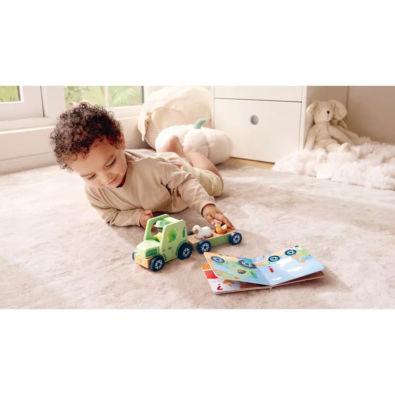 Hape The Rumbling Tractor With Sound 2