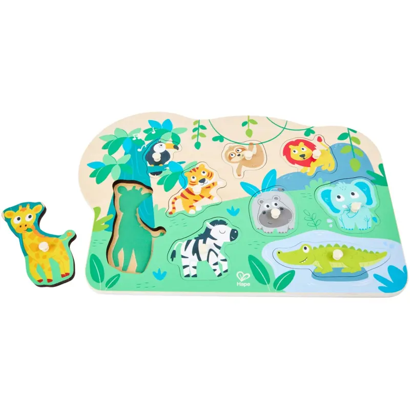Hape Wild Animals Peg Puzzle 1