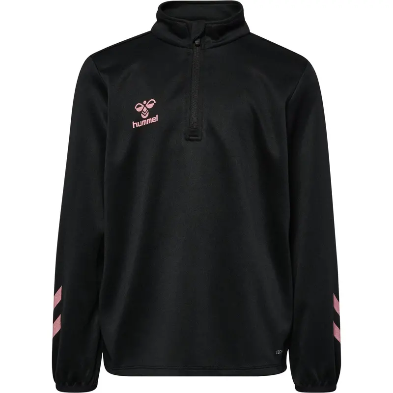 Hummel Black/Bridal Rose Shimmer Half Zip Kids 1
