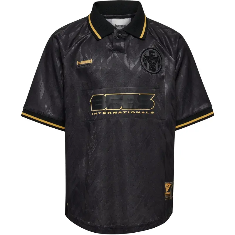 Hummel Black Jr Loose Bay Soccer Jersey S/S 1