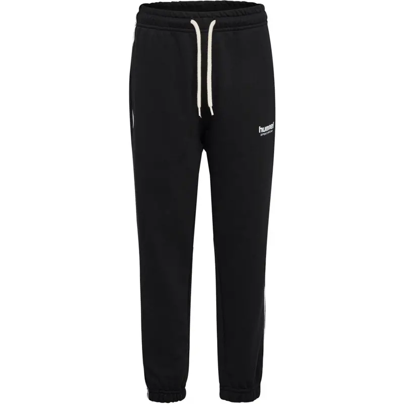 Hummel Black Jr Loose Sweatpant Piping 1