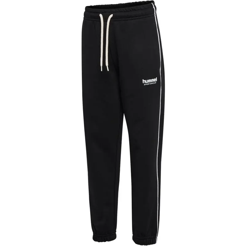 Hummel Black Jr Loose Sweatpant Piping 3