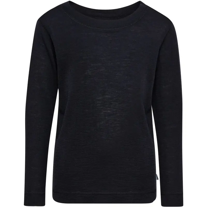 Hummel Black Jr Wool Rib T-Shirt L/S 1