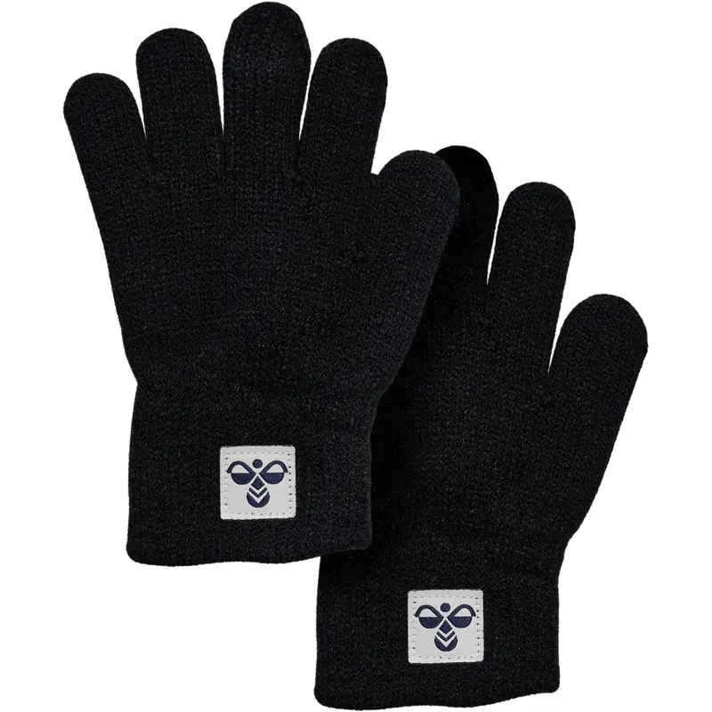 Hummel Black Knit Gloves 2-Pack 1