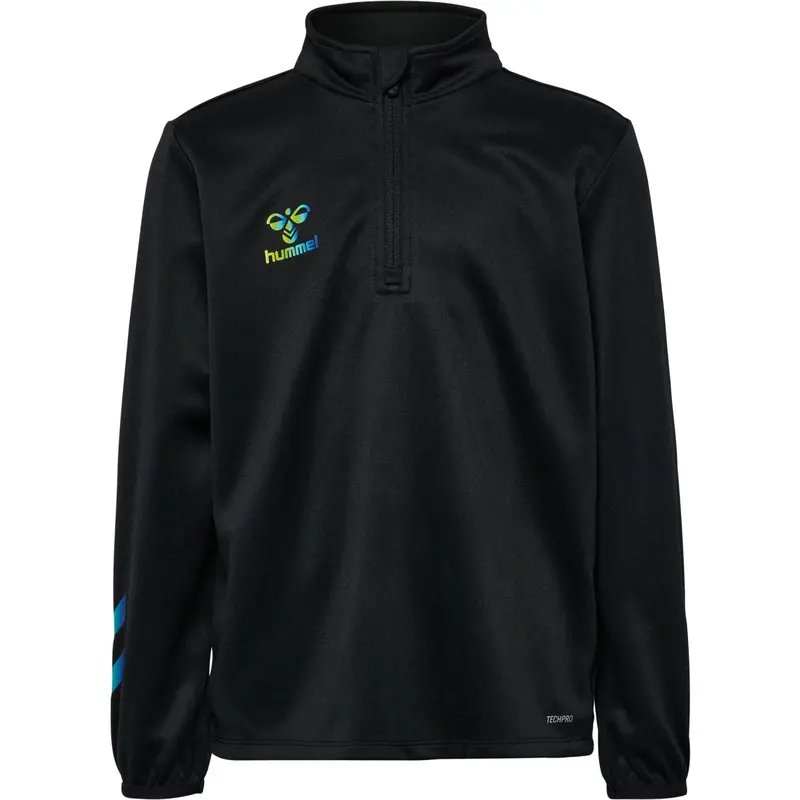 Hummel Black/Limeade Shimmer Half Zip Kids 1