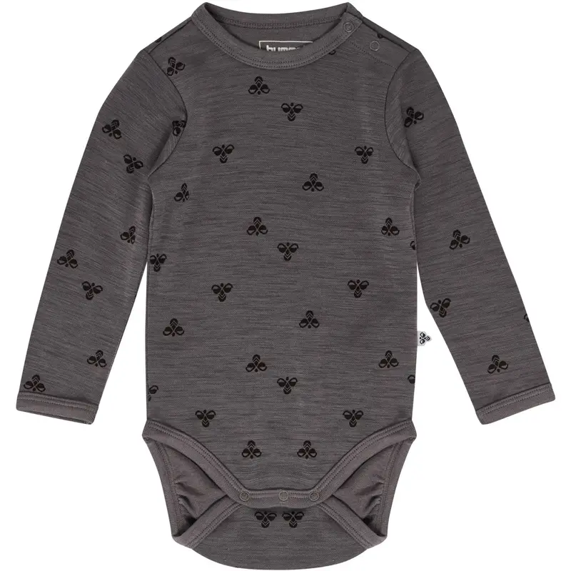Hummel Charcoal Gray Mini Wool Body L/S 1