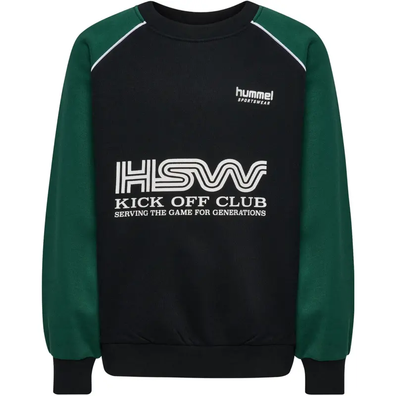 Hummel Dark Green Jr Oversized Crew Hsw 1