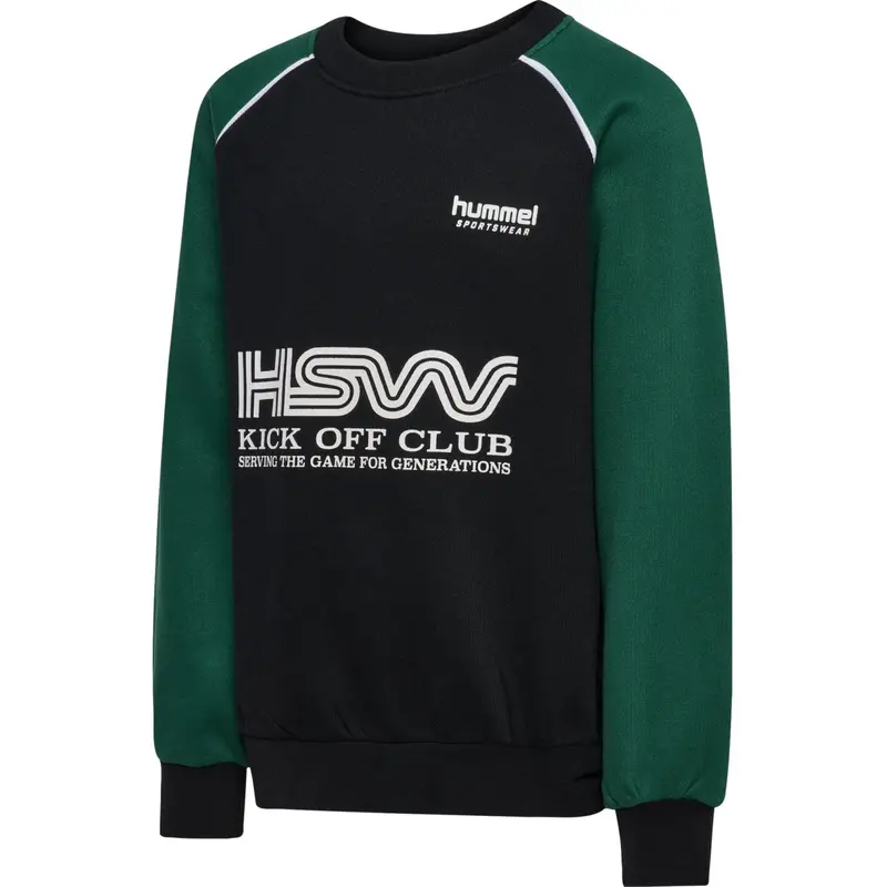 Hummel Dark Green Jr Oversized Crew Hsw 3