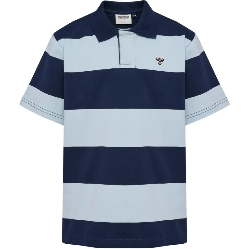 Hummel Dress Blues Jr Loose Striped Polo S/S Bee 1
