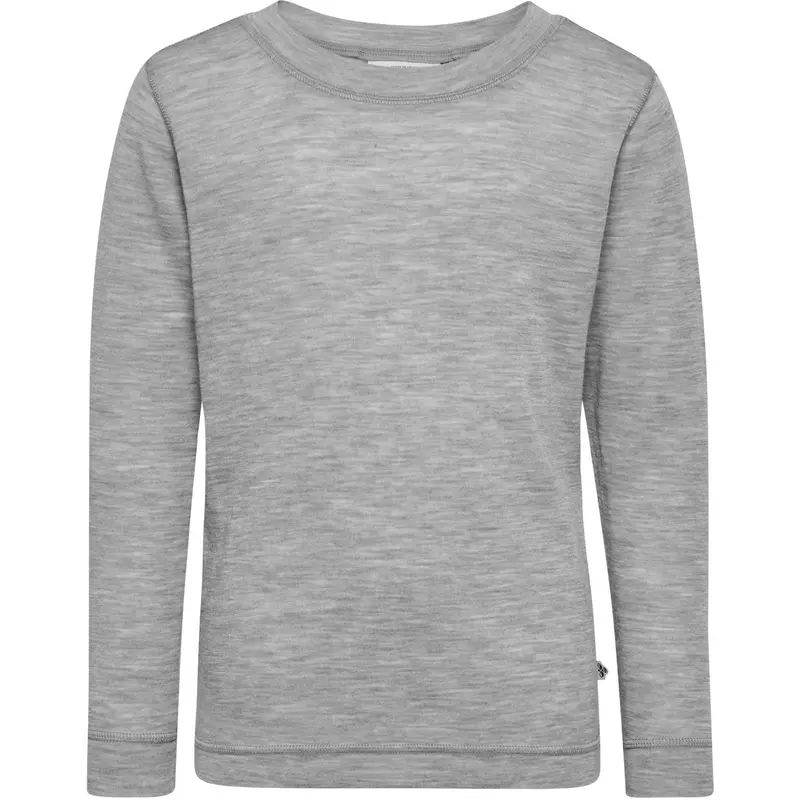 Hummel Grey Melange Jr Wool Rib T-Shirt L/S 1
