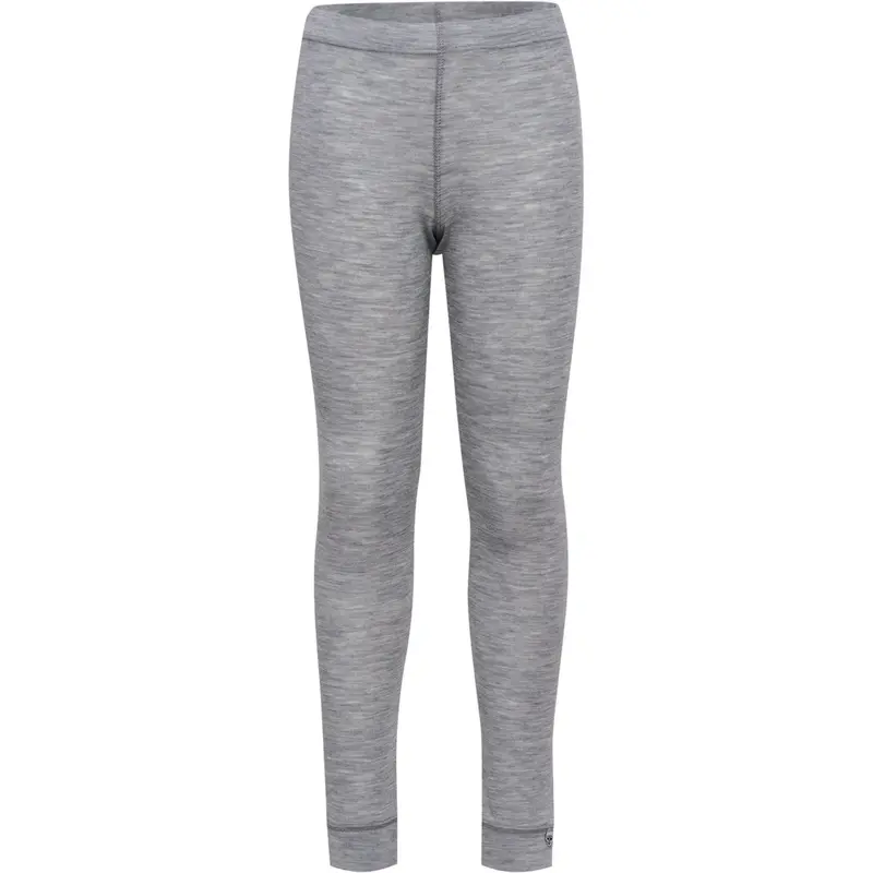Hummel Grey Melange Jr Wool Rib Tights 1