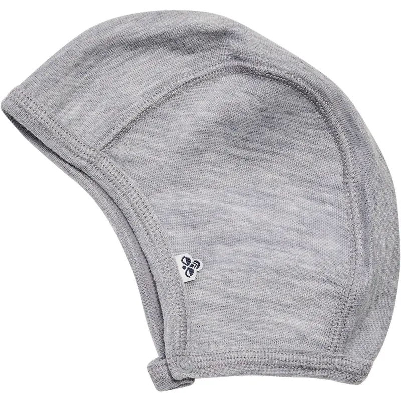 Hummel Grey Melange Mini Wool Rib Hat 1