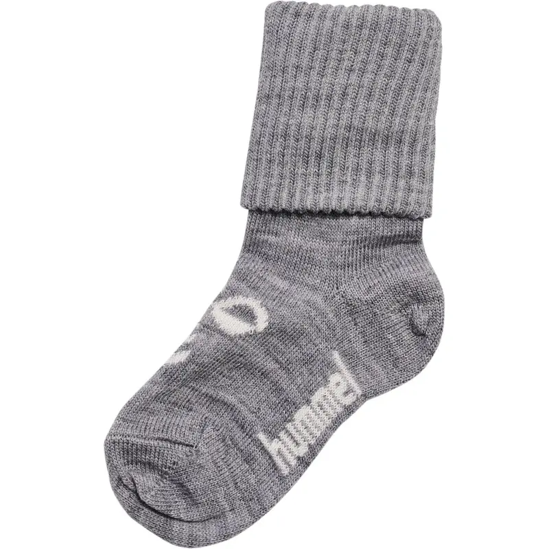 Hummel Grey Melange Mini Wool Socks 1