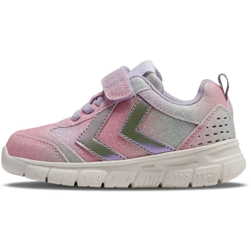 Hummel Multi Color Pink Crosslite Glitter Infant Sneakers 1