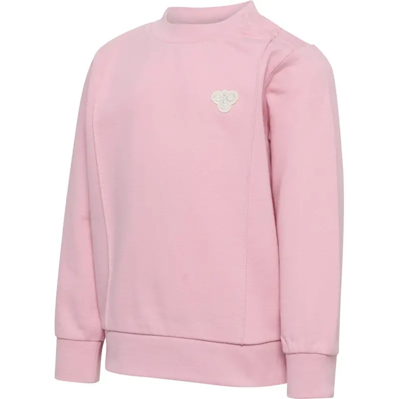 Hummel Pink Nectar Mini Reg Pintuck Sweatshirt 1