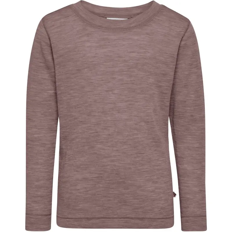 Hummel Twilight Mauve Jr Wool Rib T-Shirt L/S 1