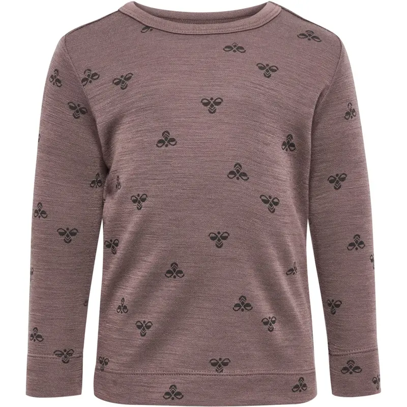 Hummel Twilight Mauve Mini Wool T-Shirt L/S 1
