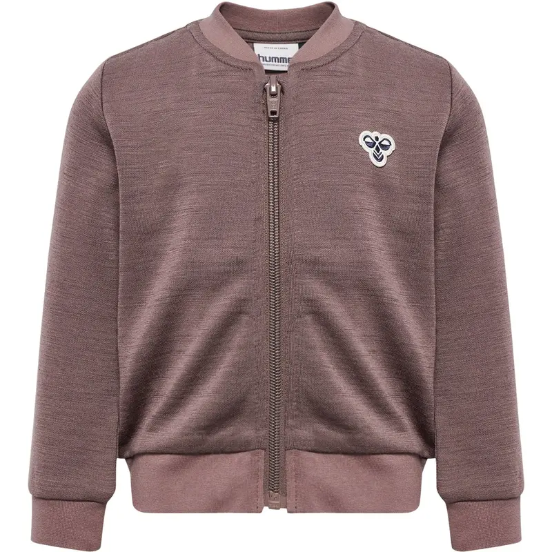 Hummel Twilight Mauve Mini Wool Zip Jacket Bee 1