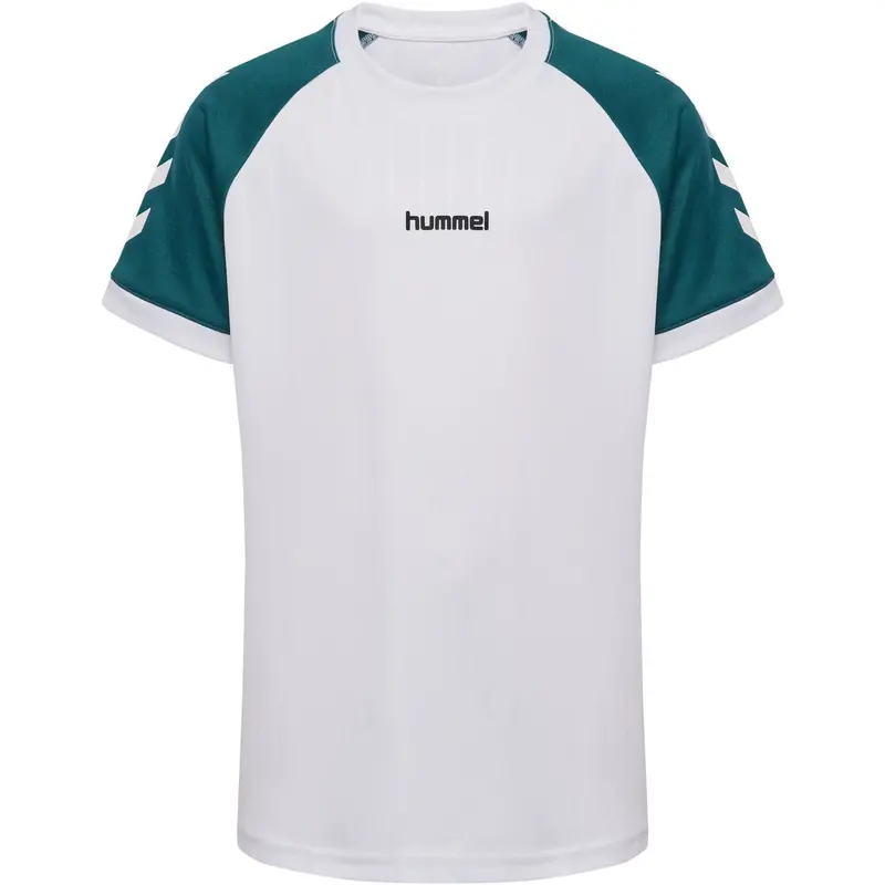 Hummel White Jr Stripe T-Shirt S/S 1