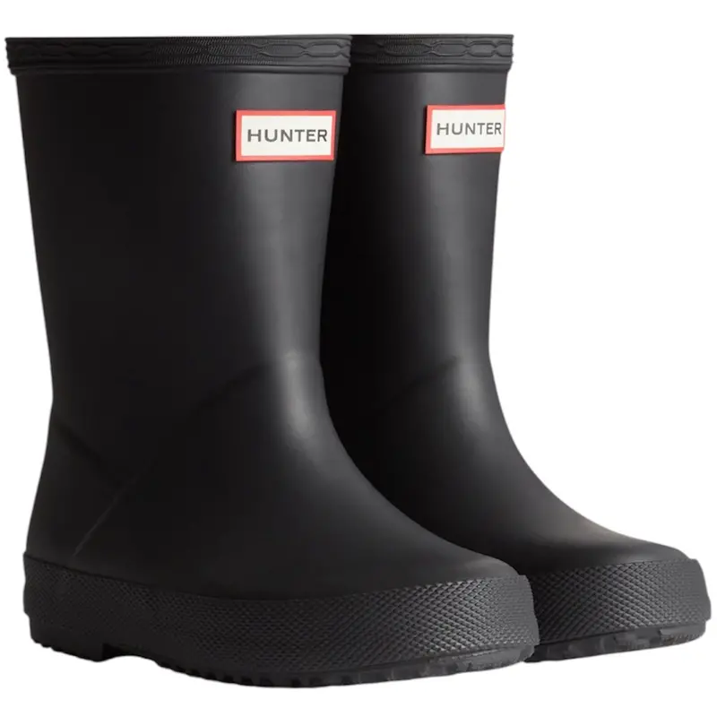 Hunter Black Kids First Rainboot 1