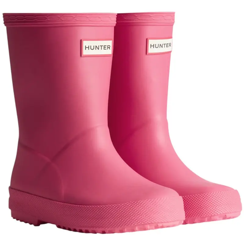Hunter Bright Pink Kids First Rainboot 1