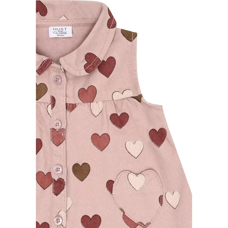 Hust & Claire Adobe Rose Katinka Fine Twill Old Hearts 2