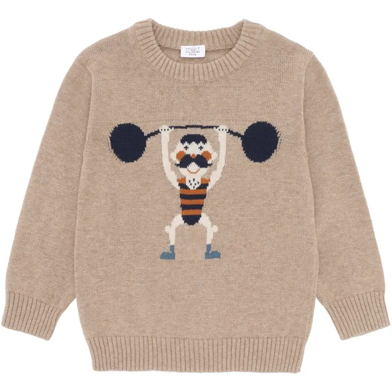 Hust & Claire Biscuit Pelle Knit Strong Man 1