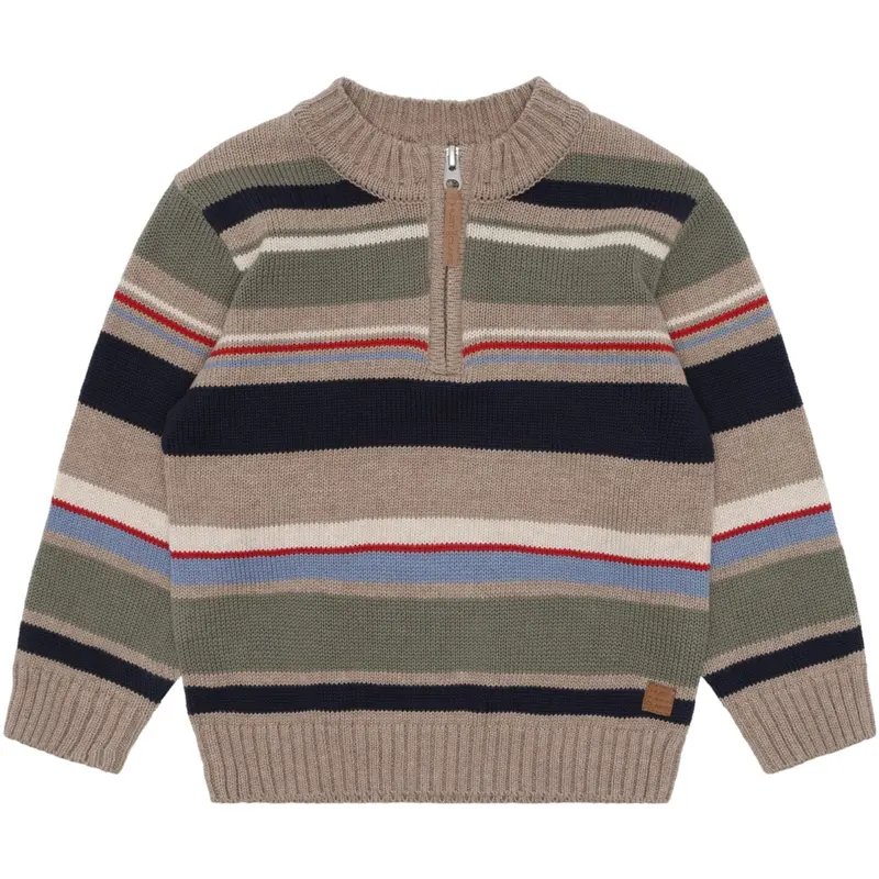 Hust & Claire Biscuit Pelle Knitstripe 1
