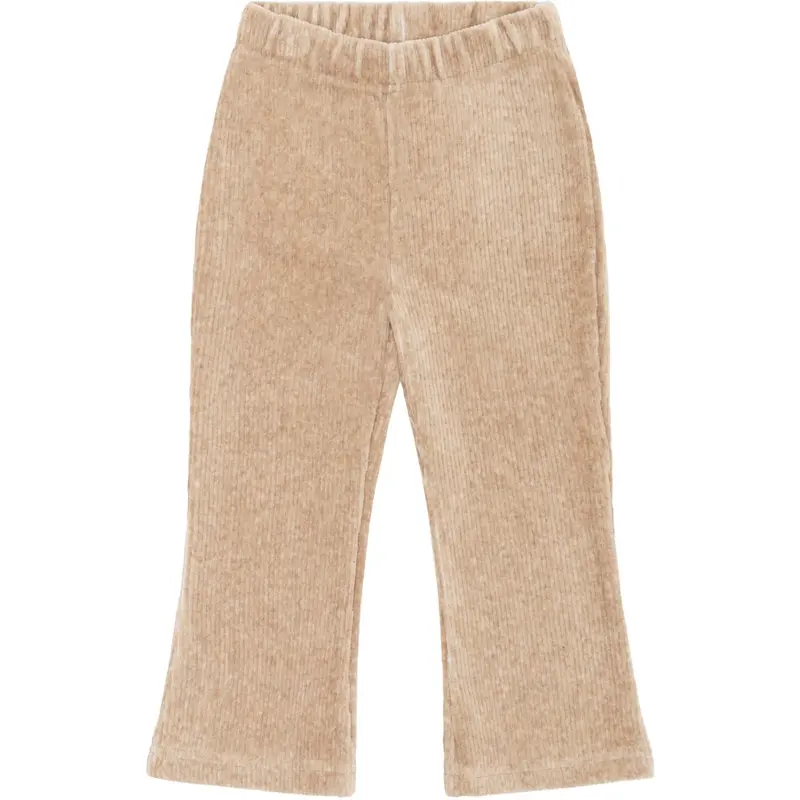 Hust & Claire Biscuit Thilde Ottoman Velour Solid 1