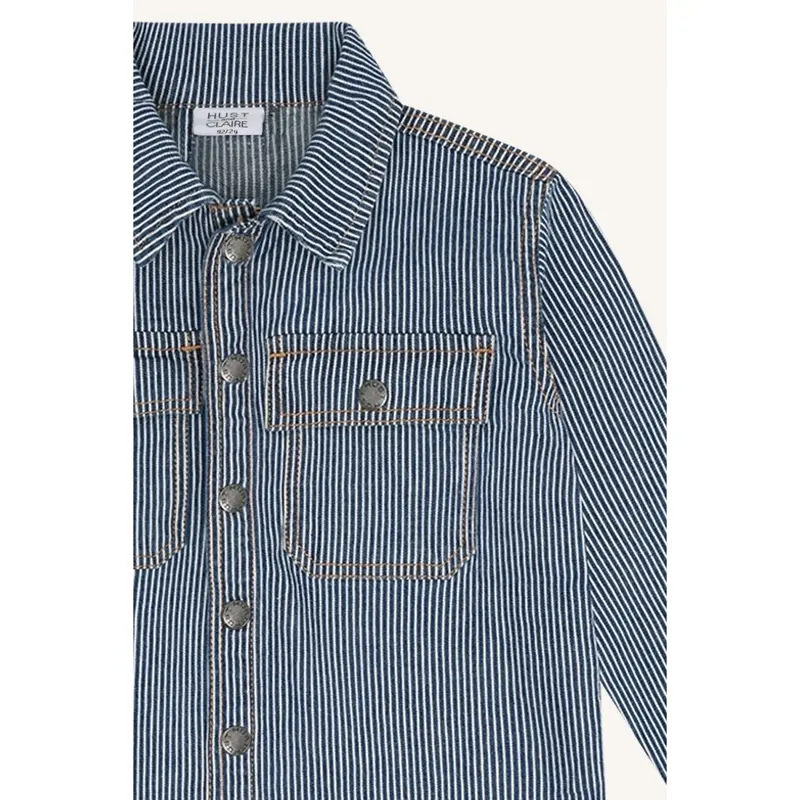 Hust & Claire Blue Denim Jack Yd Stripe 2