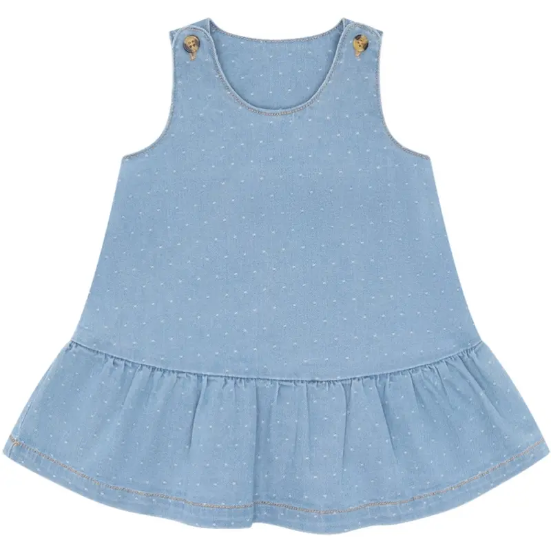 Hust & Claire Blue Denim Kis Dotty 1
