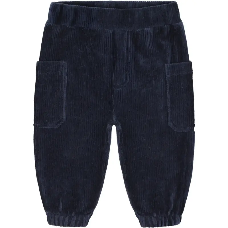 Hust & Claire More Navy Gus Ribbed Velour 1