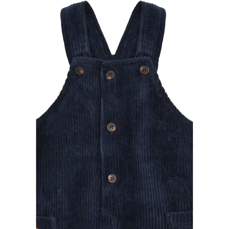 Hust & Claire More Navy Mads Ribbed Velour 2