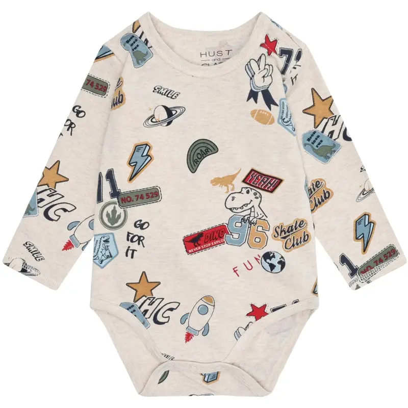 Hust & Claire Wheat Melange Buster Badges 1